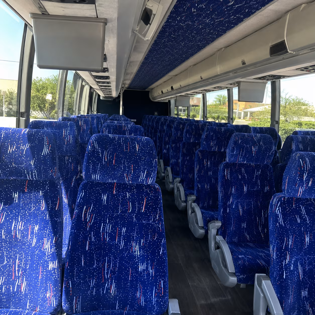 ann arbor charter bus interior