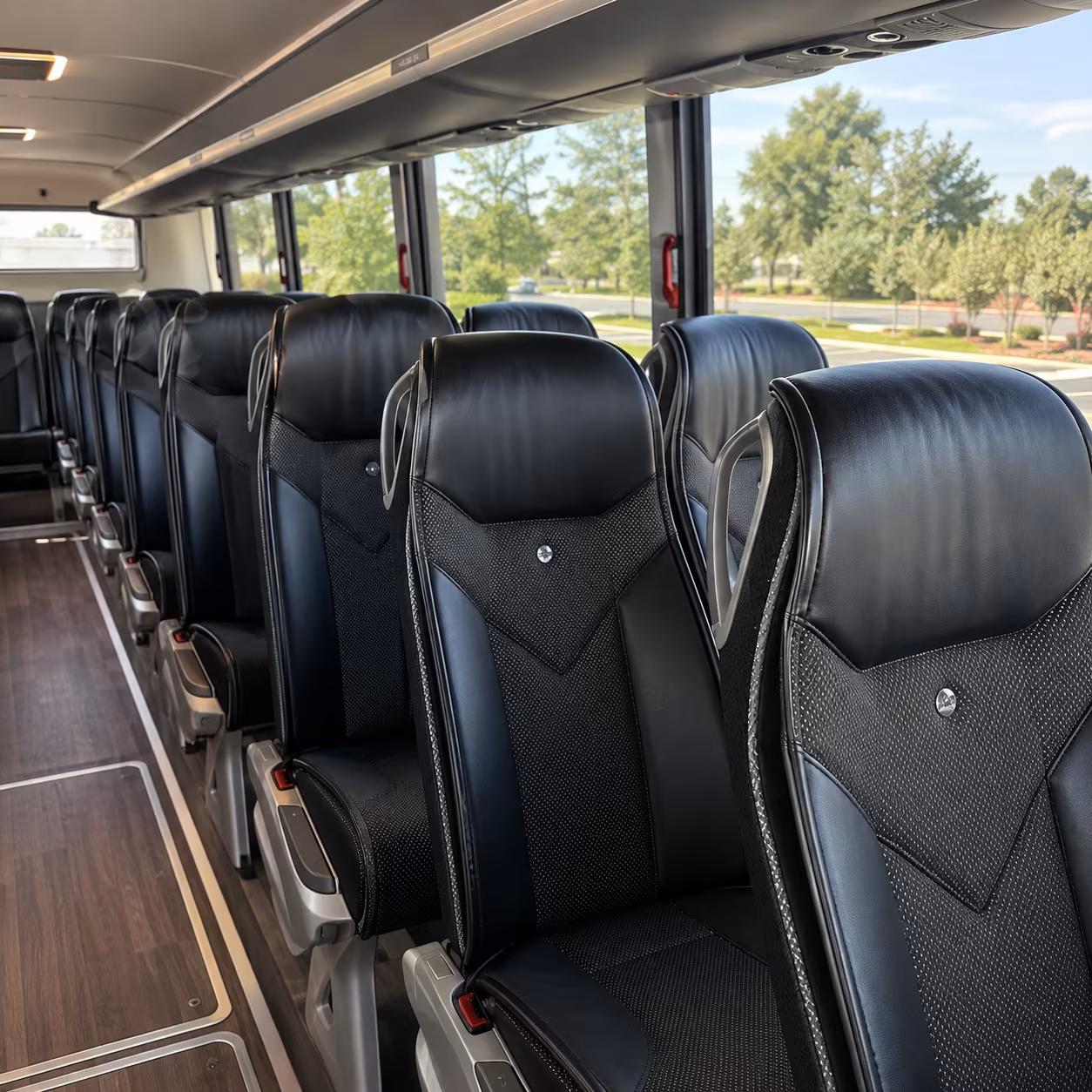 ann arbor charter bus rental inside