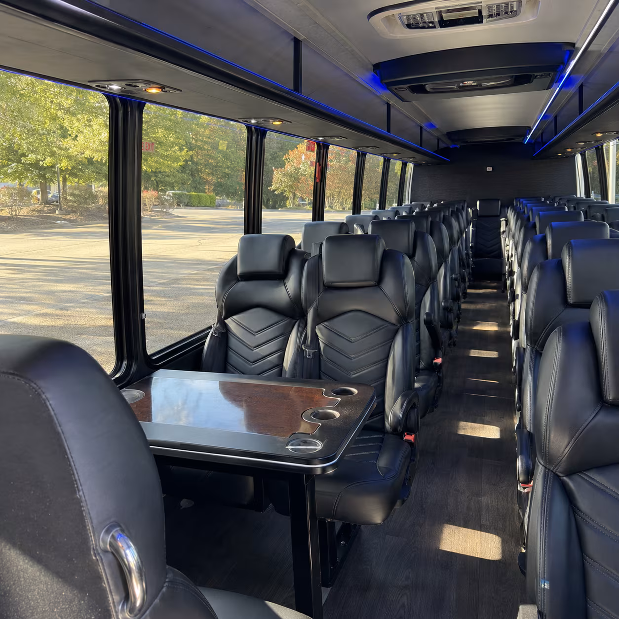 ann arbor school event transportation onboard seating
