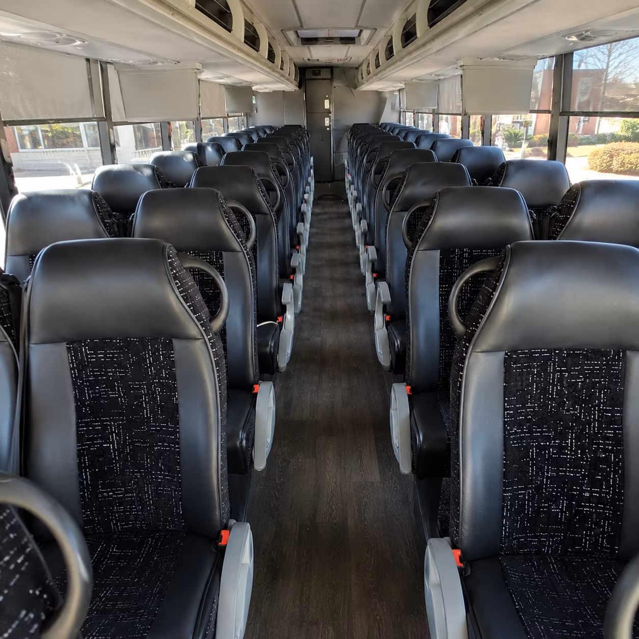 taylor charter bus rental interior