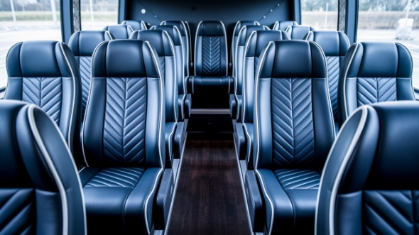 ann arbor 18 passenger minibus inside