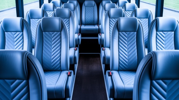 ann arbor 18 passenger minibus interior