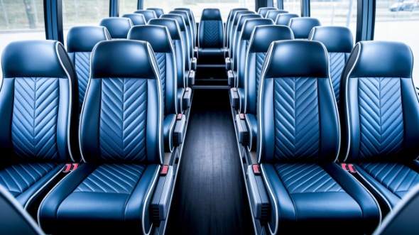 ann arbor 25 passenger minibus inside