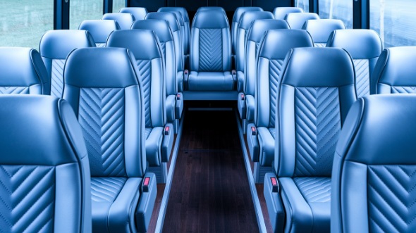 ann arbor 28 passenger minibus inside
