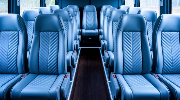 ann arbor 28 passenger minibus interior