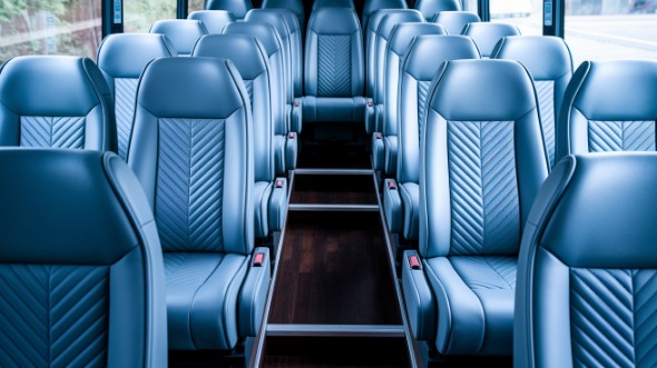 ann arbor 30 passenger minibus inside
