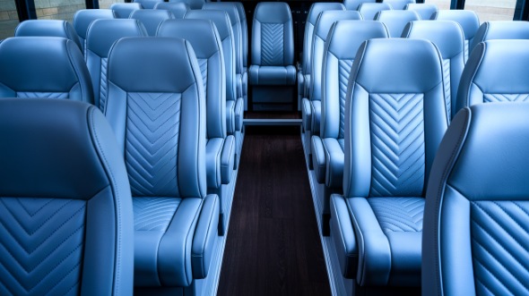 ann arbor 30 passenger minibus interior