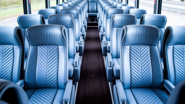 ann arbor 55 passenger charter bus interior