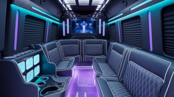 ann arbor party bus rental inside